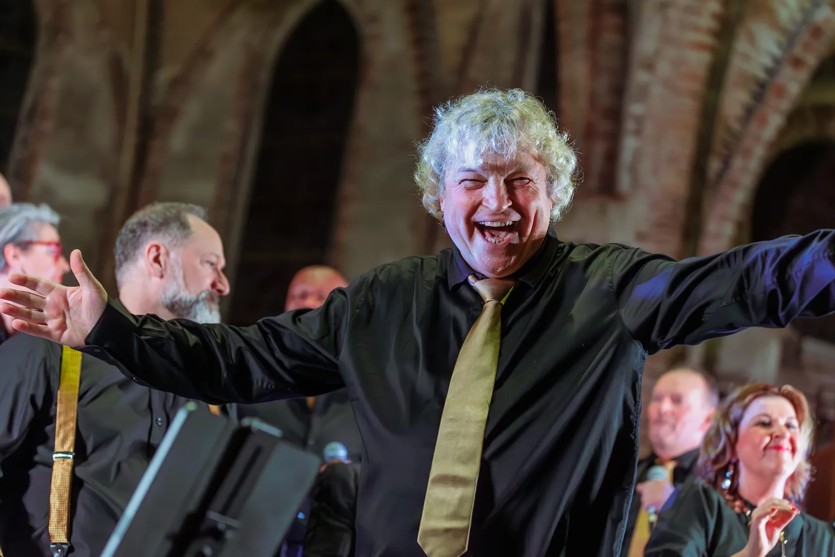 Amstel Gospel Choir dirigent enthousiast